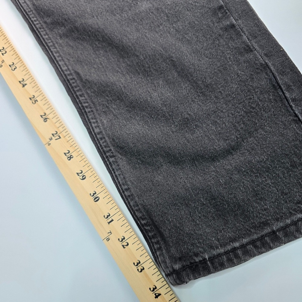 Levi's Straight Leg Jeans Mens 34x34 Washed Black Faded Denim Classic Fit - Picture 9 of 16